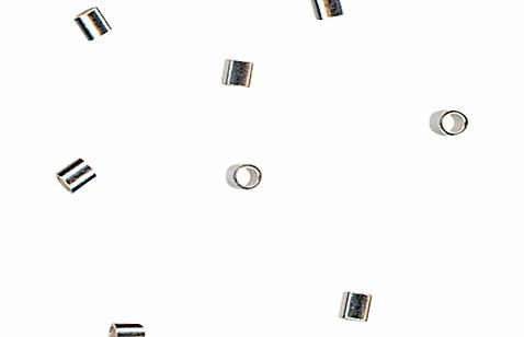 John Lewis 3mm Crimps, Pack of 25, Sterling Silver