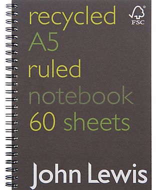 A5 Recycled Notebook