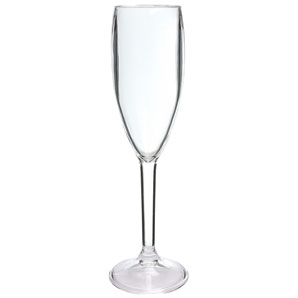 Acrylic Champagne Flutes, Set of 4