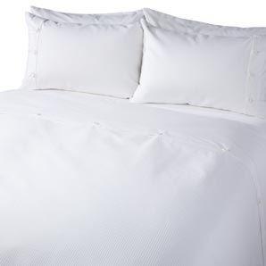 John Lewis Algarve Duvet Cover- White- Kingsize