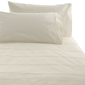 John Lewis Antique Style Duvet Cover- Oyster- Single