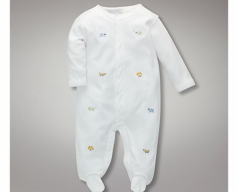 Embroidered Animal Sleepsuit