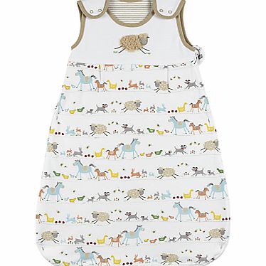 John Lewis Baby Farmyard Sleeping Bag, 1 Tog,