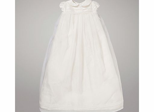 John Lewis Baby Pintuck Long Christening Gown,