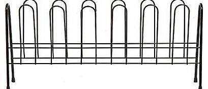 Black Shoe Rack, 6 Pair