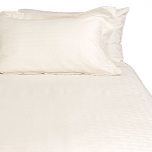 john lewis Box Lines Duvet Cover- Oyster- Single