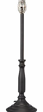 Candlestick Lamp Base, Black, Medium