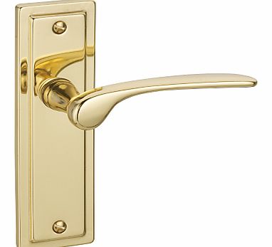 Como Lever Latch, Brass, Pair