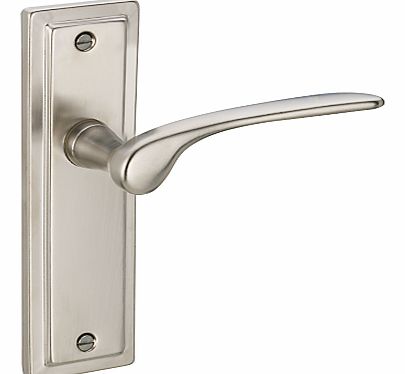 Como Lever Latch, Satin Nickel, Pair