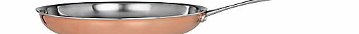 John Lewis Copper Frying Pan, 24cm