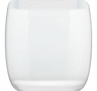 Cubi Bathroom Tumbler, White