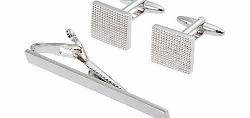 John Lewis Cufflink And Tie Slide Gift Set