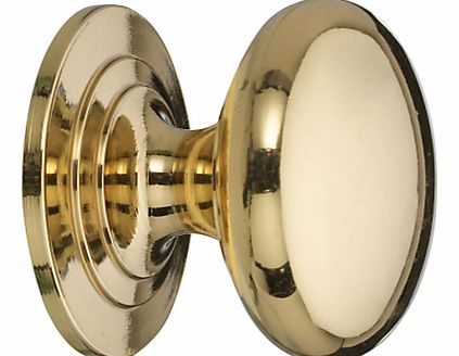 Cupboard Knob, Brass, Dia.38mm