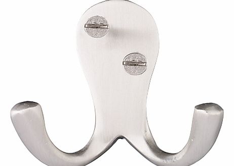 Double Robe Hook, Nickel