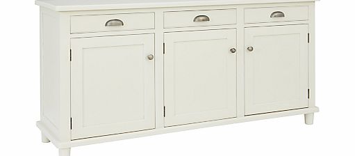 John Lewis Drift 3-Door Sideboard, Cream