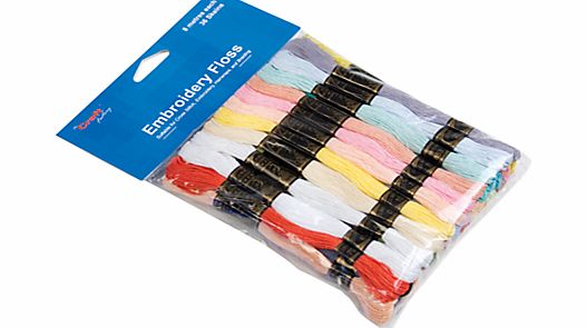 John Lewis Embroidery Floss, 36 Skeins, Pastel