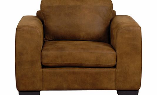 John Lewis Felix Leather Armchair with Dark Legs