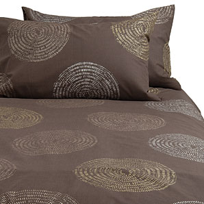 john lewis Folk Circles Duvet Cover- Chocolate- Kingsize