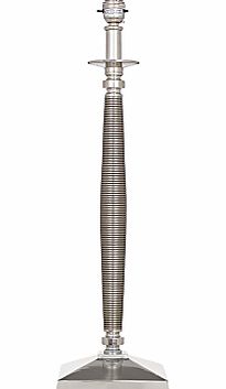 John Lewis Gwen Candlestick Lamp Base, Nickel