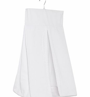 John Lewis Heritage Nappy Stacker, White