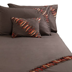 john lewis Juno Duvet Cover- Chocolate- Single