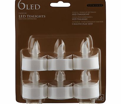 John Lewis LED Tealights, Pack of 6