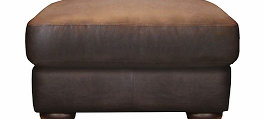 John Lewis Madison Leather Footstool, Colorado