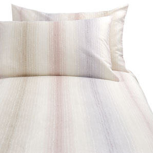 John Lewis Mineral Stripe Duvet Cover- Blossom- Kingsize