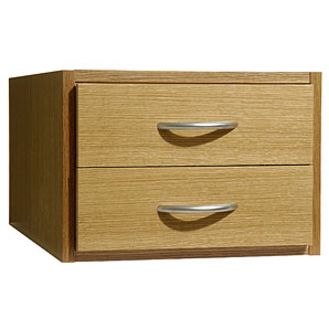 Modus Unit- 2 Drawers- Oak