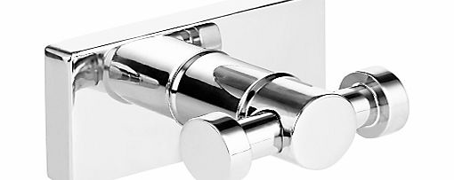 John Lewis Multi-way Double Robe Hook, Chrome