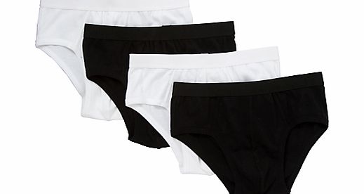 John Lewis Organic Cotton Briefs, Pack of 4,