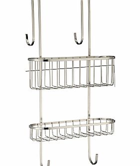 John Lewis Over Door Double Shelf Shower Caddy