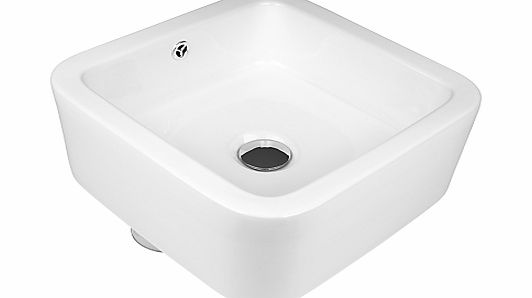 John Lewis Pisa Square Countertop Bathroom Sink