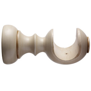 Pole Bracket- Antiqued White- 35mm