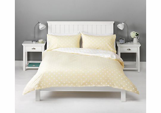 John Lewis Polka Dot Duvet Cover, Fitted Sheet