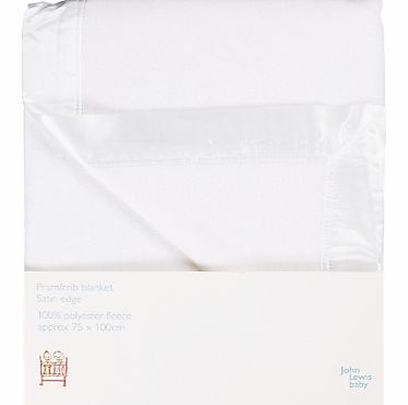 Pram/Crib Satin Edge Baby Blanket