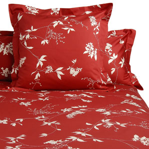 john lewis Premium- Silhouette Duvet Cover- Rosso- Double