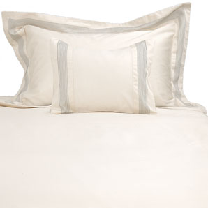 john lewis Premium- Tailored Stitch Duvet Cover- Ivory- Kingsize