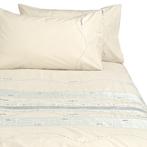 john lewis Ribbon Lines Duvet Cover- Parchment- Kingsize