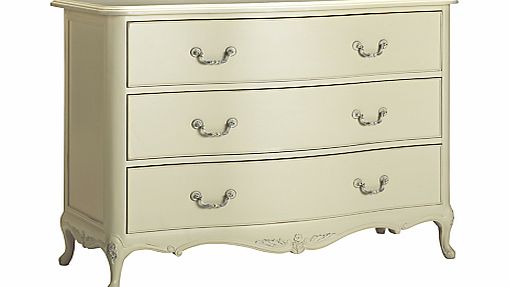 John Lewis Rose 3-Drawer Chest, Ivory