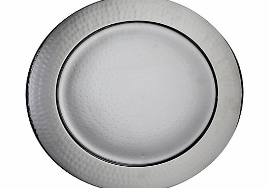 John Lewis Round Hammered Metal Charger