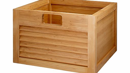 John Lewis Scandi Bathroom Storage Box, Natural