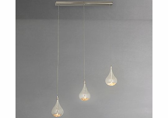 John Lewis Sebastian Linear 3 Light Semi-flush