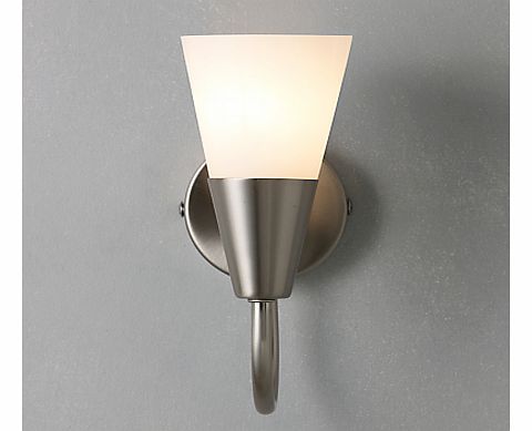 John Lewis The Basics Lulu Wall Light, Brushed