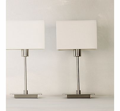 John Lewis The Basics Ruby Lamp Duo