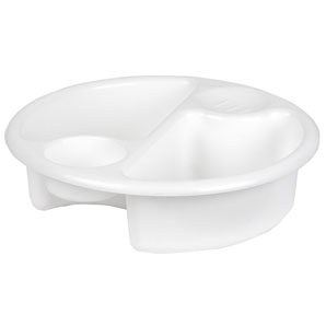 john lewis Top and Tail Bowl, White