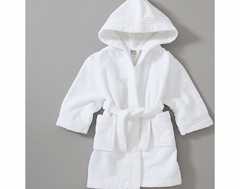 John Lewis Towelling Robe, White