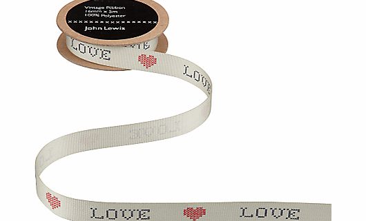 John Lewis Vintage Heart Ribbon