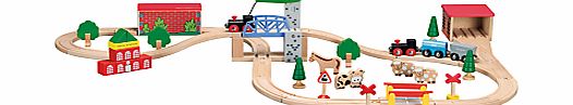 John Lewis Wooden Train Set