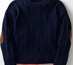 Johnnie  b Cable Crewneck, Blue 33839713